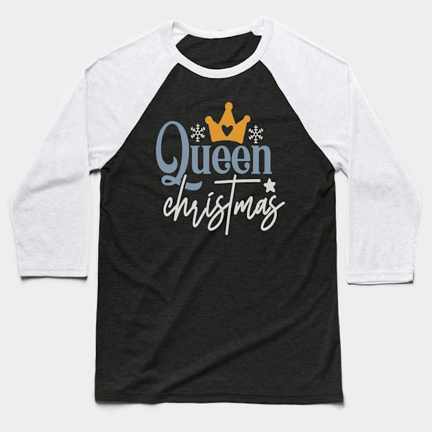 Queen Christmas Baseball T-Shirt by Fox1999